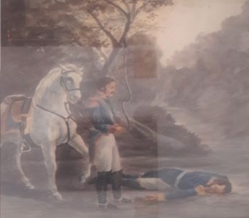 Anverso del cuadro.