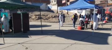 La toma de pruebas en la zona alta.