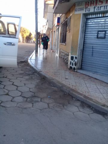 Desinfección en los cajeros de las entidades financieras.