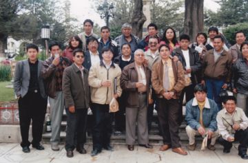 Con parte de la prensa potosina.