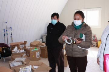 Ahora los monitores cuentan con los insumos completos para su funcionamiento en la atención de pacientes con coronavirus. FOTO CNS