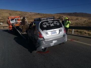 Motorizado que sufrió el accidente de tránsito