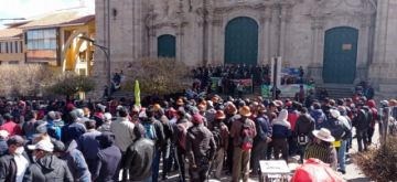 Llegaron hasta la Plaza 10 de Noviembre