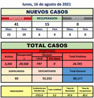 Reporte departamental del Sedes Potosí