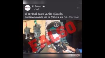 ESTA ES LA CAPTURA DE LA PUBLICACIÓN FALSA REALIZADA DESDE UN TELÉFONO MÓVIL