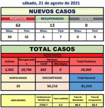 Reporte departamental del Sedes Potosí