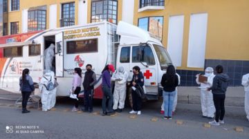 En el Día del Peatón se vacuna contra el coronavirus en Potosí