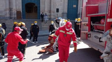 Las actividades deportivas se realizan en la plaza 10 de Noviembre