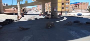 Bloqueos en Potosí en la primera jornada de paro cívico.