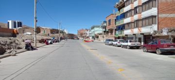 Bloqueos en Potosí en la primera jornada de paro cívico.