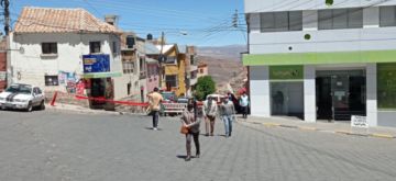 Panorama del paro cívico en la ciudad de Potosí.