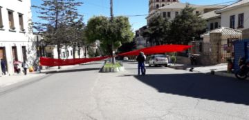 Panorama del paro cívico en la ciudad de Potosí.
