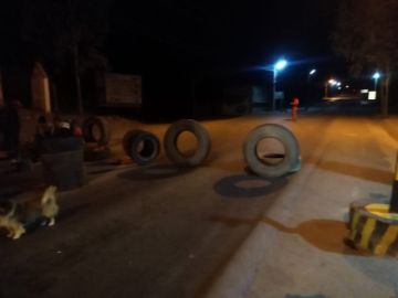 Bloqueos en Tupiza. GENTILEZA