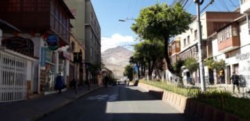El bloqueo de calles comenzó desde muy temprano.