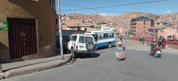 El bloqueo de calles comenzó desde muy temprano.