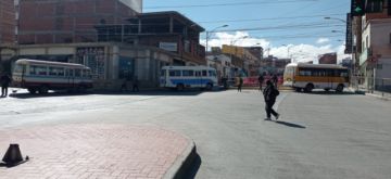 El bloqueo de calles comenzó desde muy temprano.