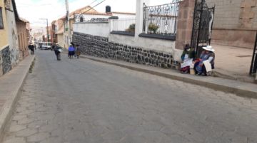 El bloqueo de calles comenzó desde muy temprano.