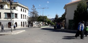 El bloqueo de calles comenzó desde muy temprano.