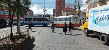El bloqueo de calles comenzó desde muy temprano.