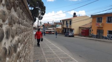 El bloqueo de calles comenzó desde muy temprano.