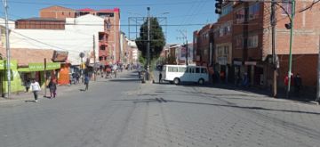 El bloqueo de calles comenzó desde muy temprano.