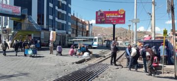 El bloqueo de calles comenzó desde muy temprano.