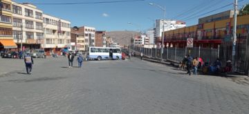 El bloqueo de calles comenzó desde muy temprano.