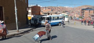 El bloqueo de calles comenzó desde muy temprano.
