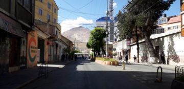 El bloqueo de calles comenzó desde muy temprano.