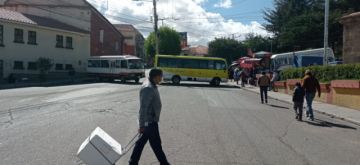El bloqueo de calles comenzó desde muy temprano.