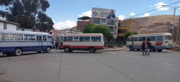 El bloqueo de calles comenzó desde muy temprano.