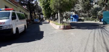 El bloqueo de calles comenzó desde muy temprano.