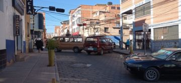 El bloqueo de calles comenzó desde muy temprano.