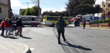El bloqueo de calles comenzó desde muy temprano.