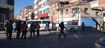El bloqueo de calles comenzó desde muy temprano.