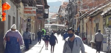 El bloqueo de calles comenzó desde muy temprano.