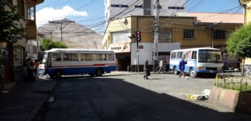 El bloqueo de calles comenzó desde muy temprano.