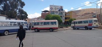 El bloqueo de calles comenzó desde muy temprano.