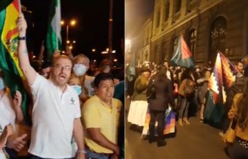 Santa Cruz inicia el paro y en La Paz masistas salen a las calles en apoyo a Arce al cumplir un año de gobierno