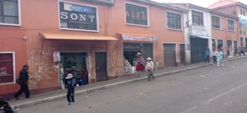 El centro de la ciudad de Potosí