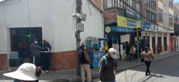 El centro de la ciudad de Potosí