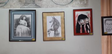 Los cuadros y maquetas fueron trabajados por los escolares a los largo del año.