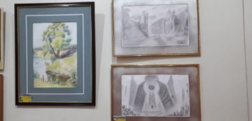 Los cuadros y maquetas fueron trabajados por los escolares a los largo del año.