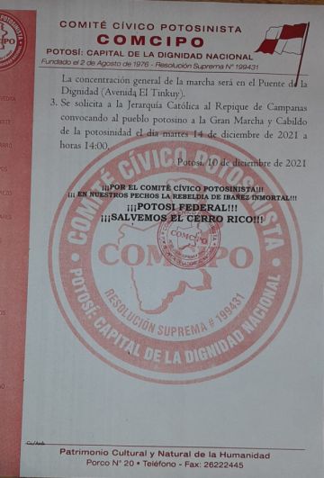 Esta es la convocatoria.