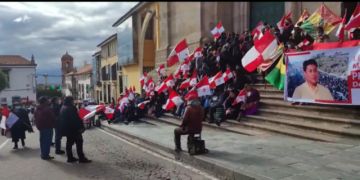 Llegaron tras la marcha que partió de la Plaza El Minero.