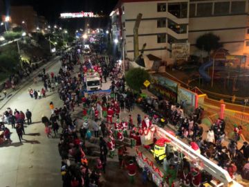 Potosí vivió la entrada navideña y recibió al Tren de la Navidad