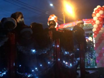Potosí vivió la entrada navideña y recibió al Tren de la Navidad