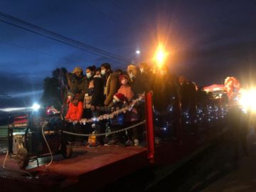Potosí vivió la entrada navideña y recibió al Tren de la Navidad