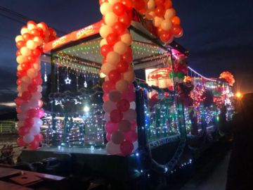 Potosí vivió la entrada navideña y recibió al Tren de la Navidad
