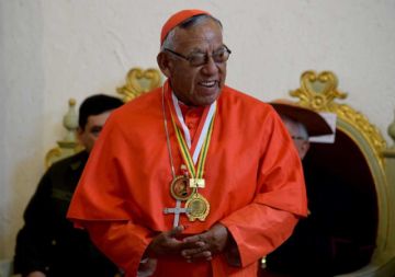 Reportan que el Cardenal Toribio Porco mejora sustancialmente su salud tras contraer coronavirus